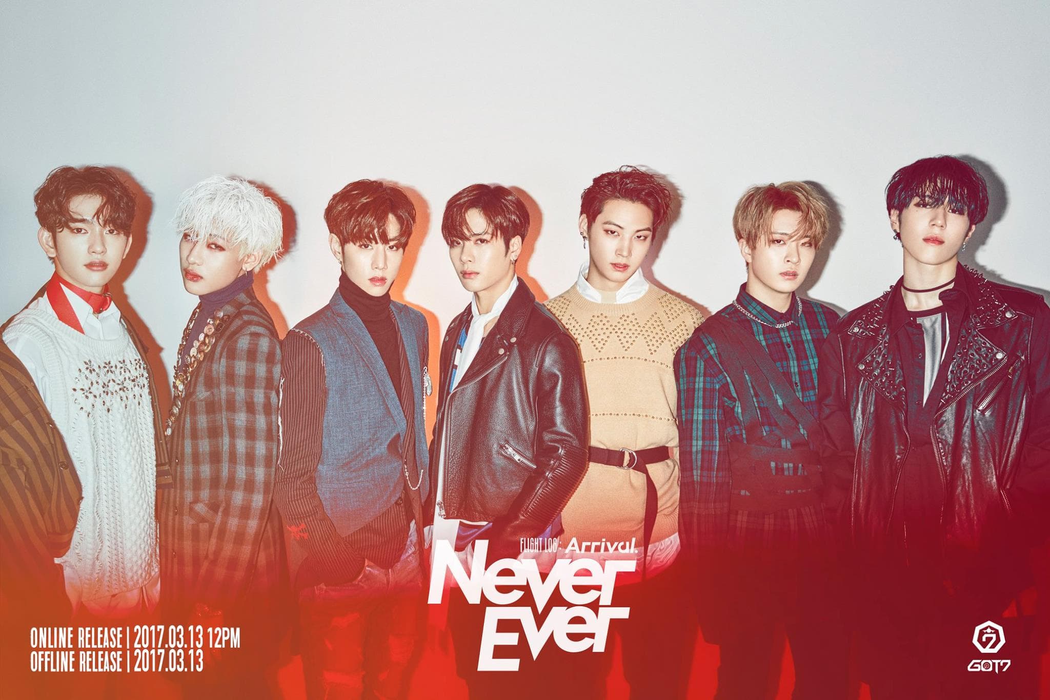 GOT7成員Jackson（中）傳身體不適，在粉絲見面會暈倒送醫。（翻攝自GOT7官方FB）