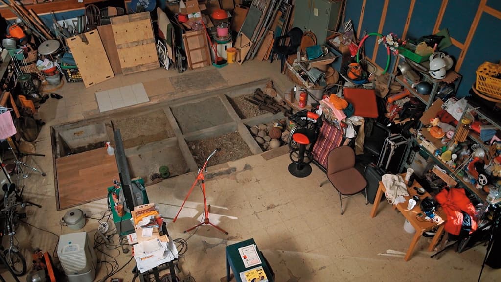 Foley工作室內有木材、沙地、石頭等各種材質的地板與許多工具。（牽猴子提供）