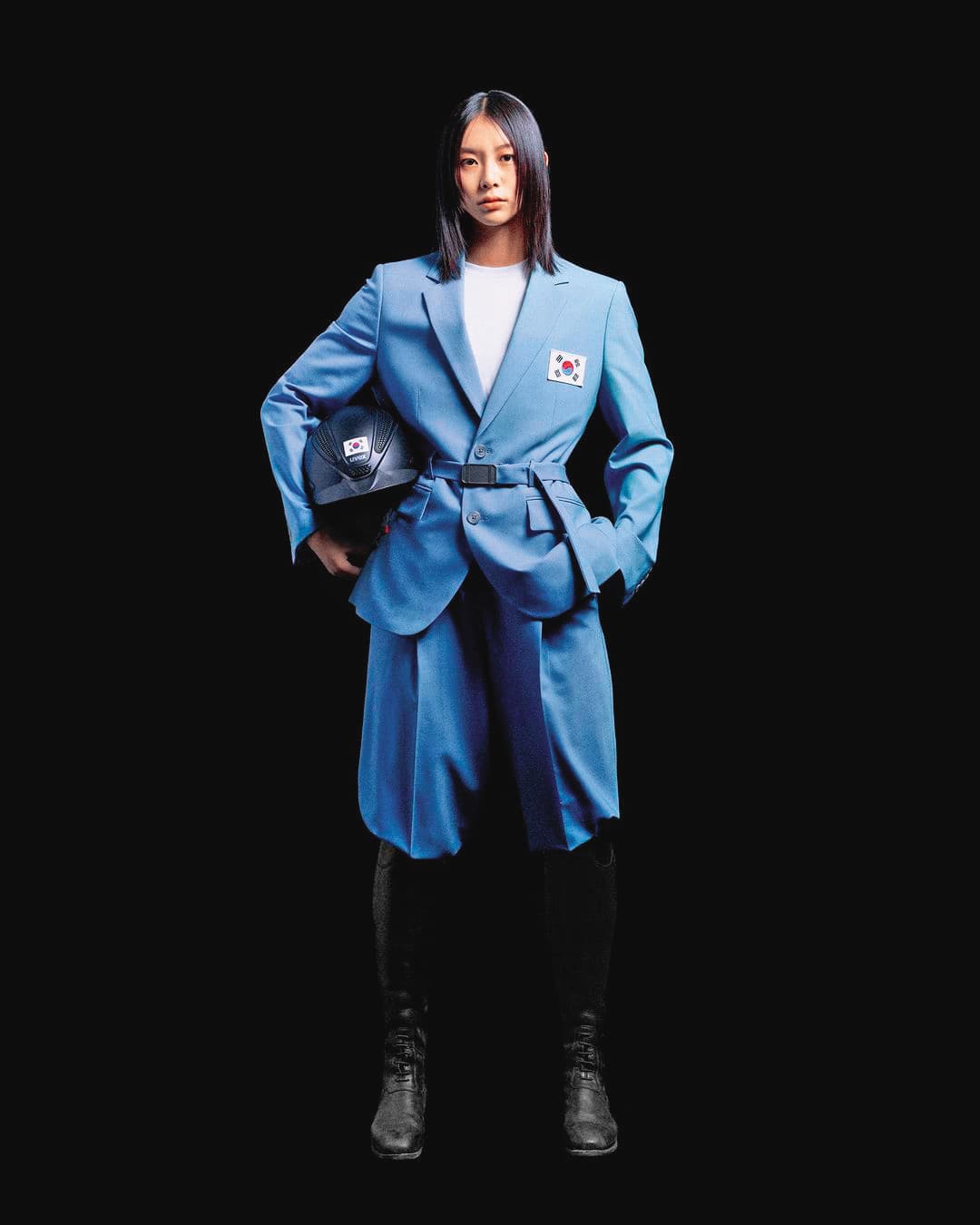 韓國隊服以醒目的國旗搭配天藍色系，卻被網友吐槽有點像囚服（翻攝自Musinsa Standard IG）